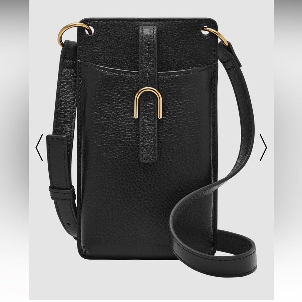 Fossil Vada Black Crossbody Bag